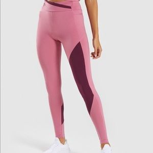 Gymshark Dusty Rose Asymmetrical Leggings